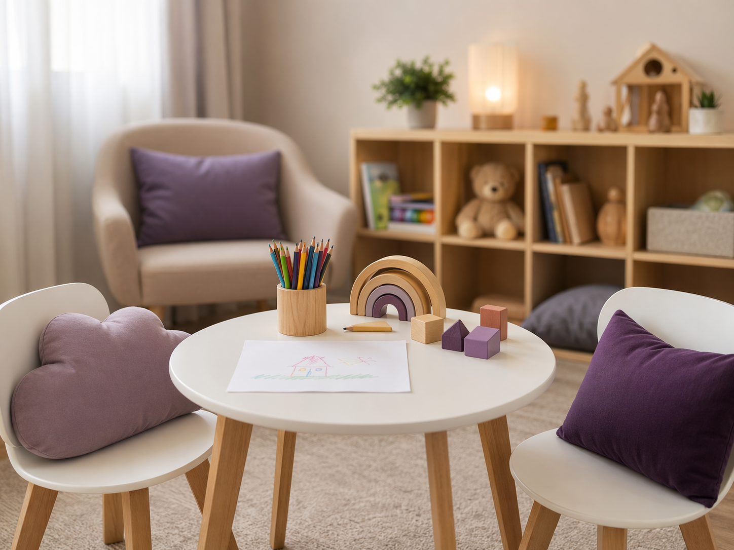 Ambiente acolhedor para atendimento infantil